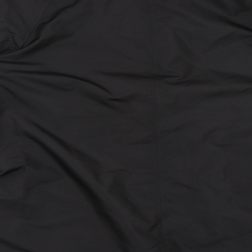 Preworn Womens Black Rain Coat Coat Size XL - Reversible Coat
