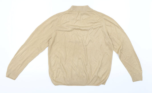 Marks and Spencer Womens Beige Pullover Jumper Size 14