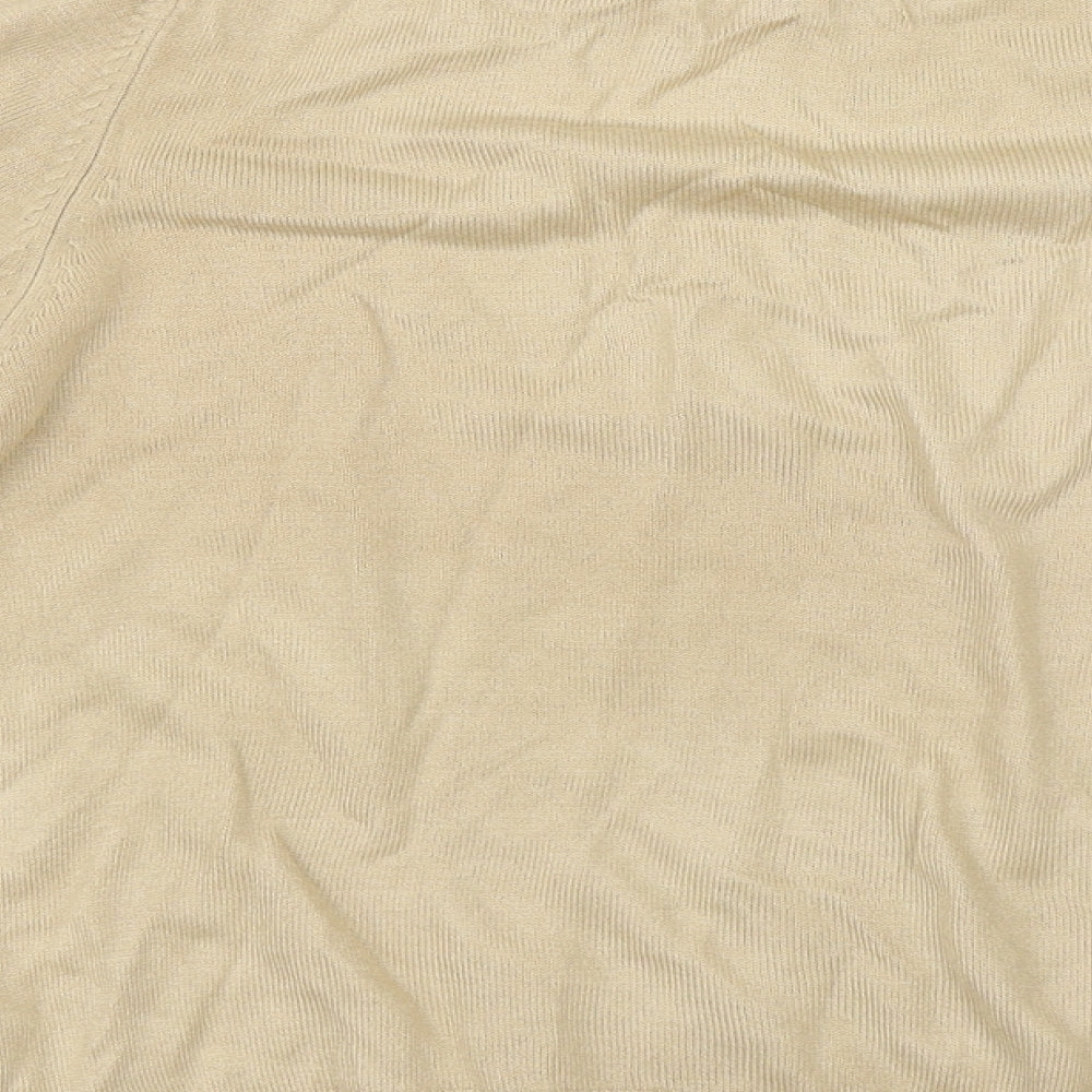 Marks and Spencer Womens Beige Pullover Jumper Size 14