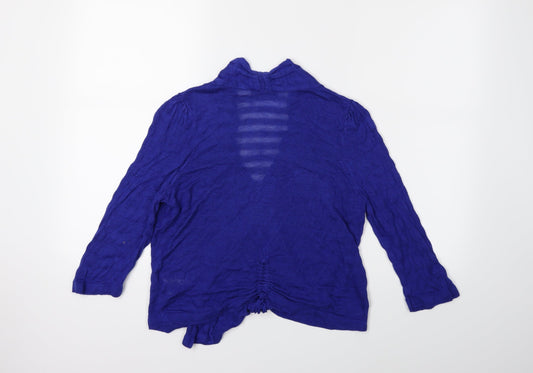 Marks and Spencer Womens Blue Cardigan Jumper Size 12