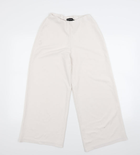 Pretty Little Thing Womens White Trousers Size 8 L24 in