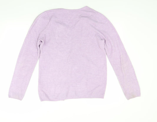 BHS Womens Purple Rayon Pullover Jumper Size 14