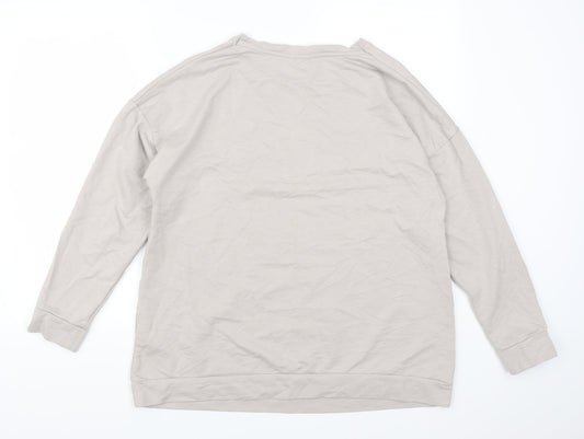 ASOS Womens Grey Pullover Sweatshirt Size 12