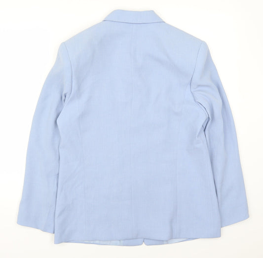 Marcona Womens Blue Jacket Suit Jacket Size 12