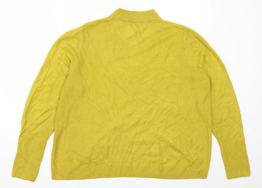 Marks and Spencer Womens Green Pullover Jumper Size 18