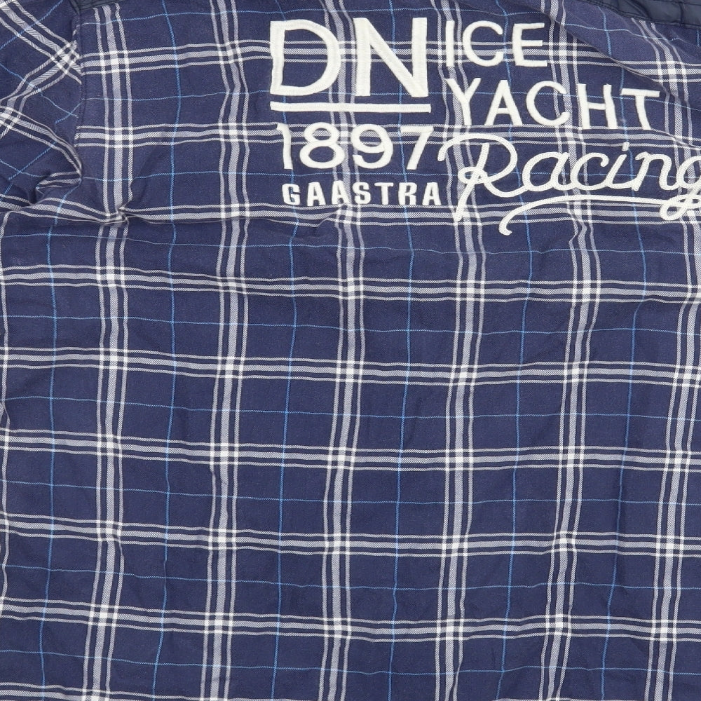 Gaastra Mens Blue Check Button-Up Size L