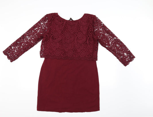 Great Plains Womens Red A-Line Size L