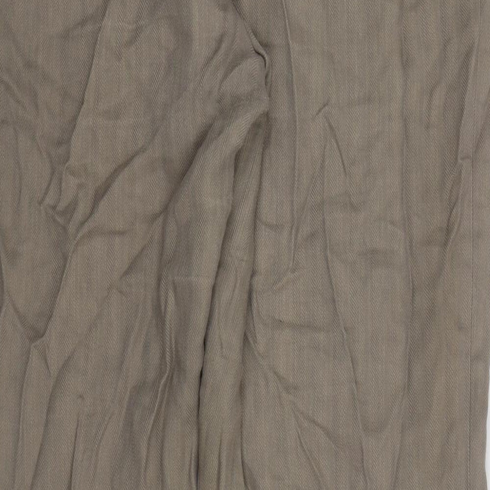 Paul Costelloe Womens Beige Trousers Size 16 L32 in