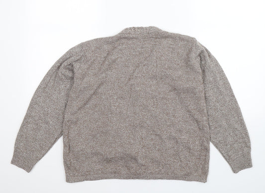 Merry Gold Womens Beige Knit Cardigan Jumper Size S