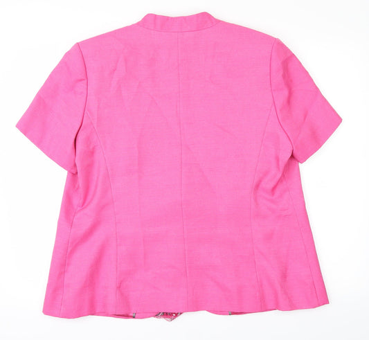 Anna Rose Womens Pink Jacket Size 18