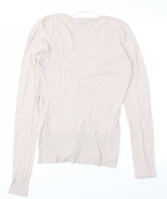 H&M Womens Grey Basic Blouse Size 6
