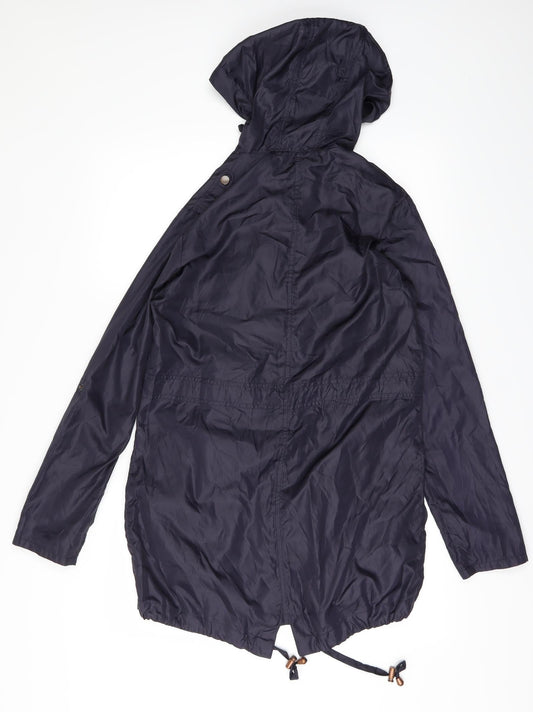 New Look Womens Purple Windbreaker Coat Size 10