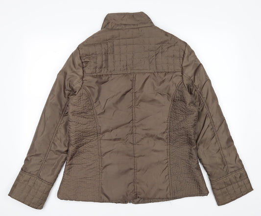 Marisota Womens Green Bomber Jacket Coat Size 12
