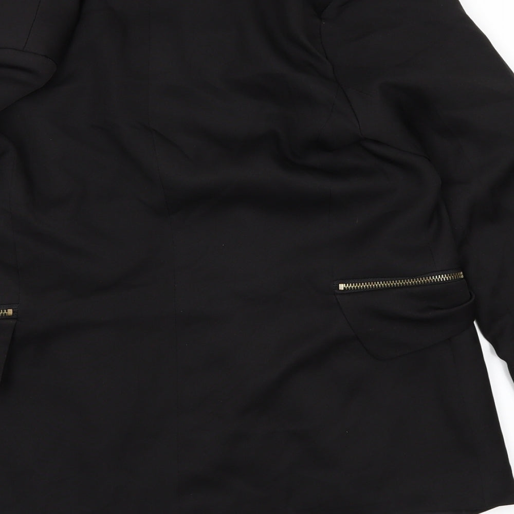 zaza Womens Black Jacket Size M