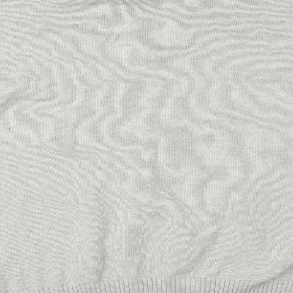 Cedar Wood State Mens Grey Henley Jumper Size XL