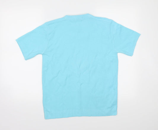 Pure & Natural Womens Blue Basic T-Shirt Size M