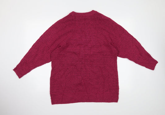 Bon Marché Womens Pink Pullover Jumper Size 12