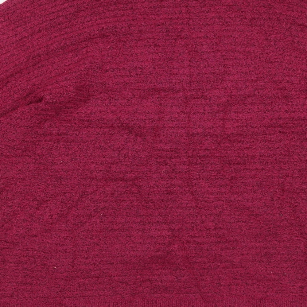 Brand and care label for Bonmarché women’s pink jumper, size UK 12