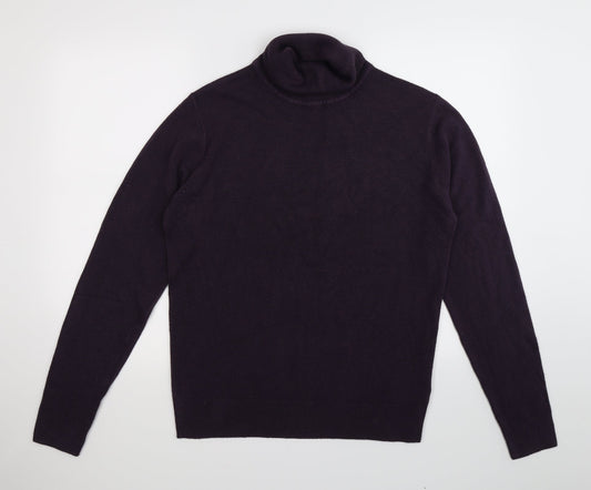 D-PROJECT Womens Purple Knit Pullover Jumper Size M