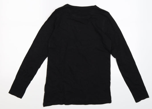 Primark Girls Black Pullover Jumper Size 12-13 Years - magical unicorn