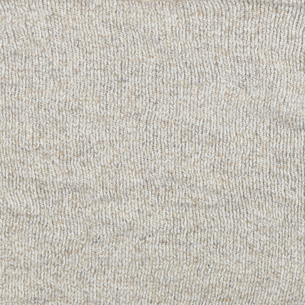 Brand and care label for Andre De Brett women’s beige floral jumper, size UK 12