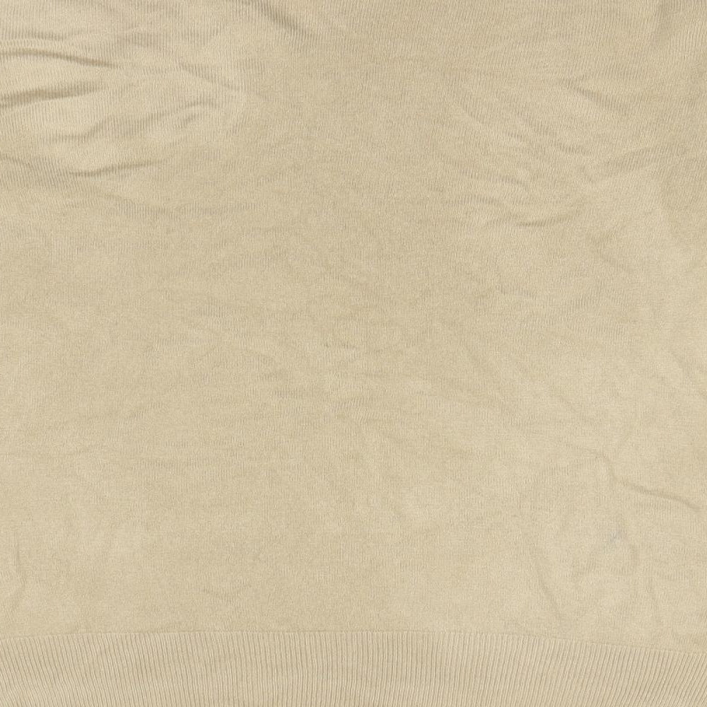 Brand and care label for Primark women’s beige pullover sweatshirt, size L