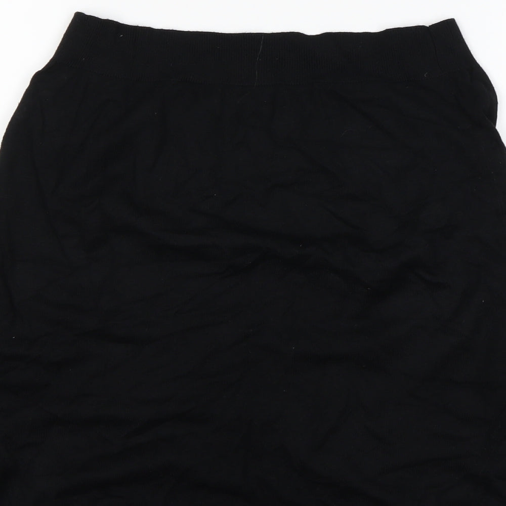Brand and care label for Marks & Spencer women’s black pullover sweatshirt, size UK 16
