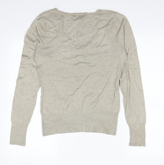 George Womens Beige Pullover Sweatshirt Size 12