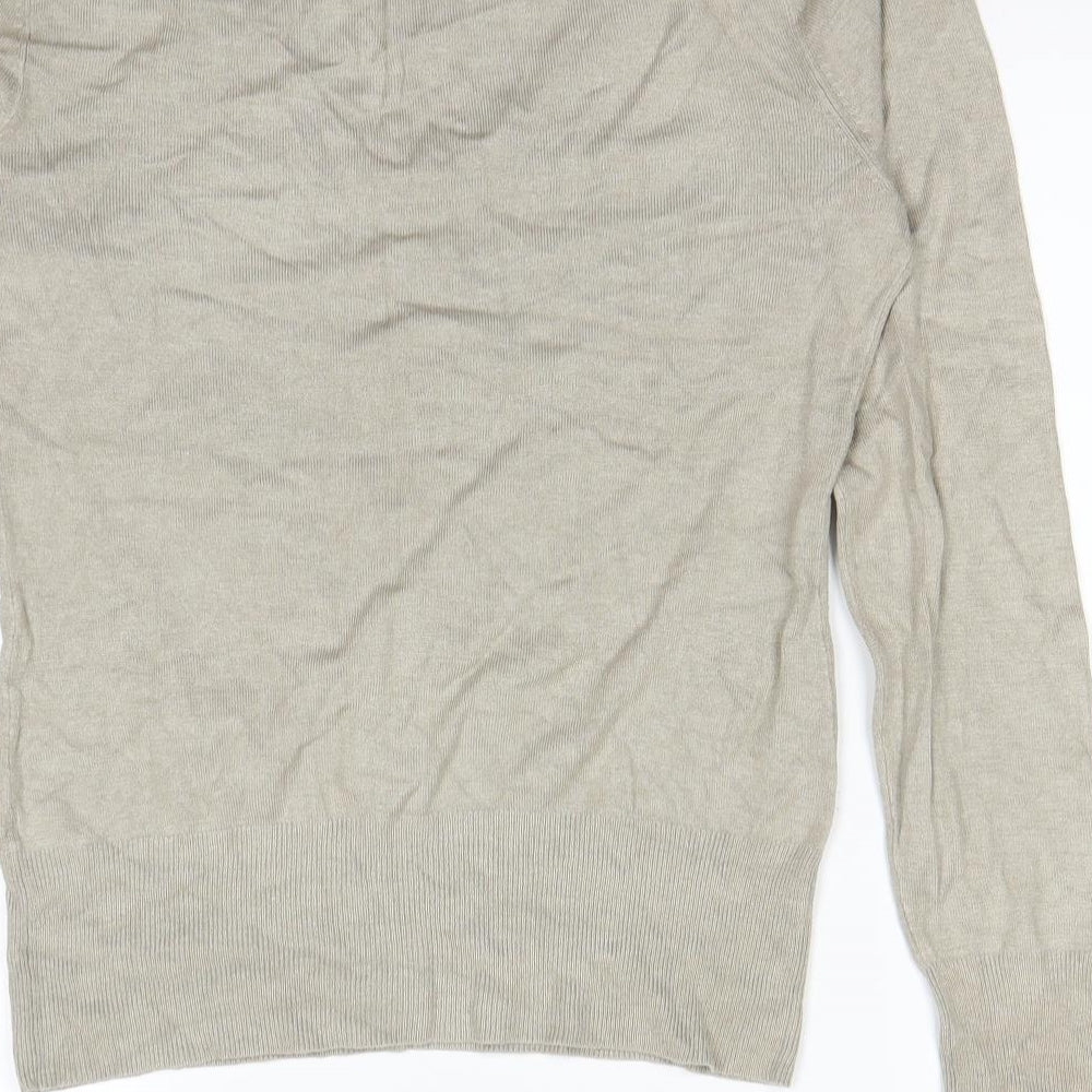 Brand and care label for George women’s beige pullover sweatshirt, size UK 12