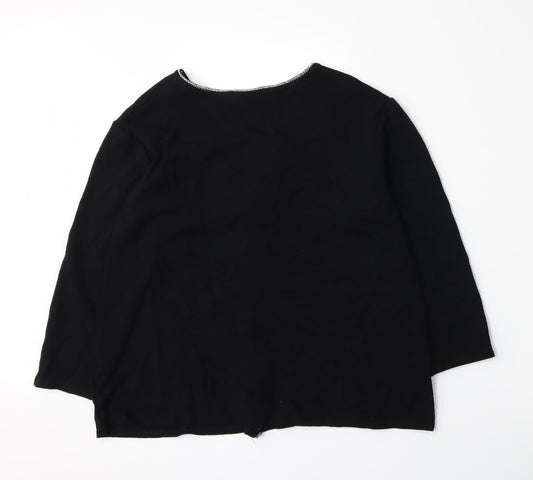 Bonmarché Womens Black Cardigan Jumper Size M