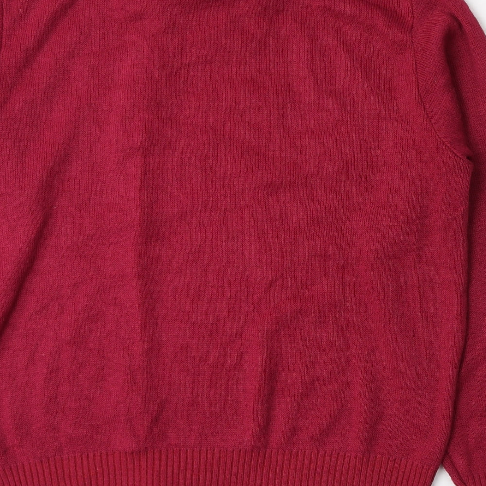 Brand and care label for Autonomy women’s pink knit jumper, size S