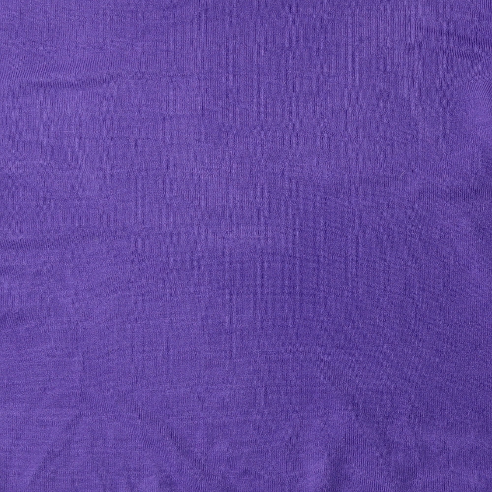 BM Womens Purple Knit Pullover Jumper Size XL