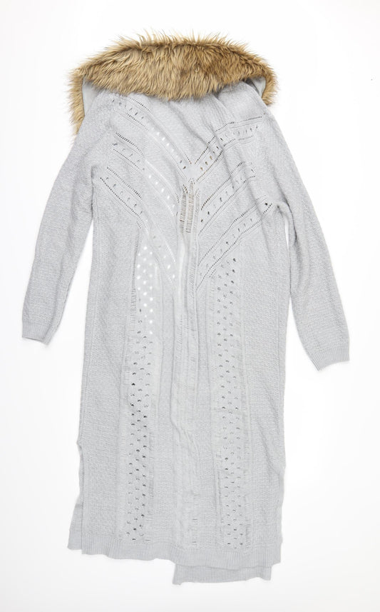 A&G Womens Grey Cardigan Jumper Size 12
