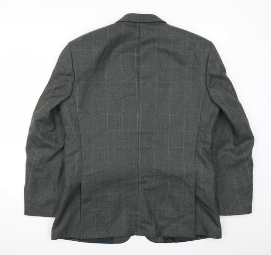 Skopes Mens Grey Check Jacket Suit Jacket Size 40