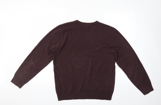 Marks and Spencer Mens Brown Pullover Jumper Size L