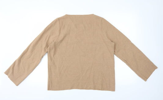 Zara Womens Brown Pullover Jumper Size S