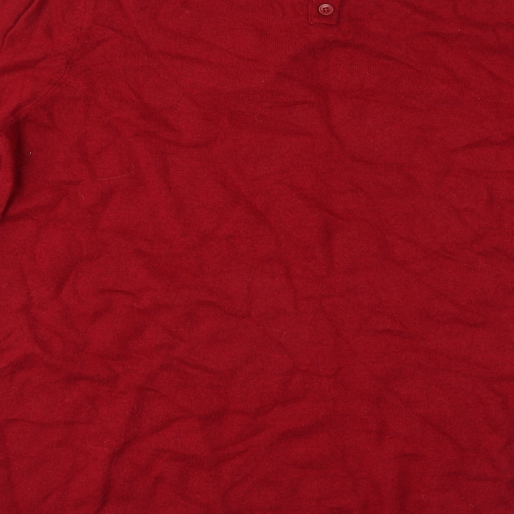 Debenhams Womens Red Pullover Jumper Size 16