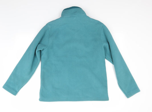 Sarah Hamilton Womens Green Fleece Jacket Coat Size L