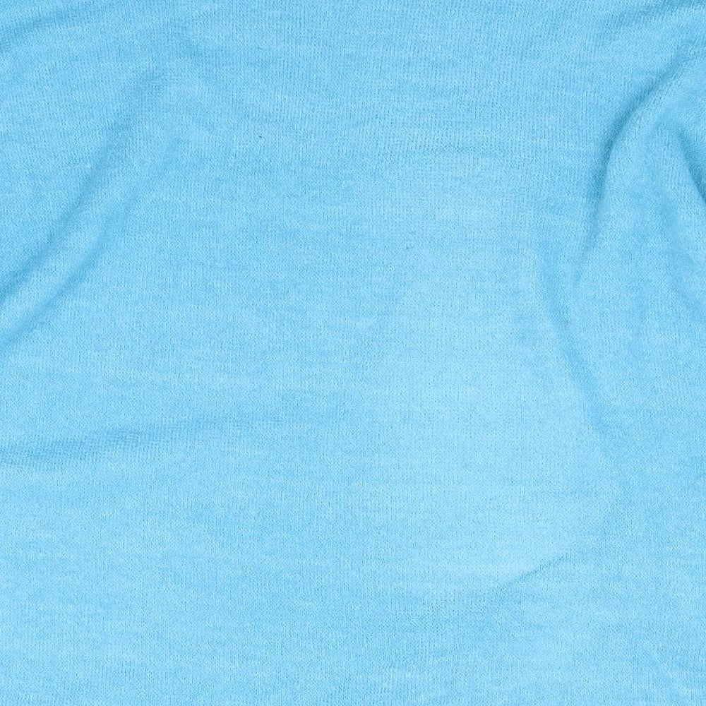 Brand and care label for MissLook women’s blue jumper, size L