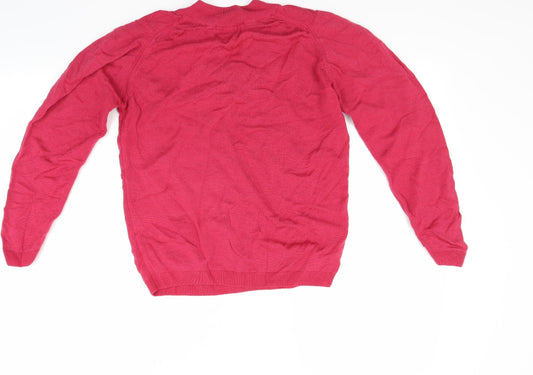 EWA Womens Red Pullover Jumper Size S