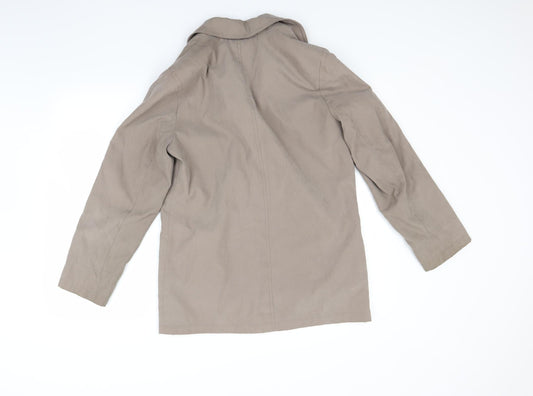 EWM Womens Brown Overcoat Coat Size 10