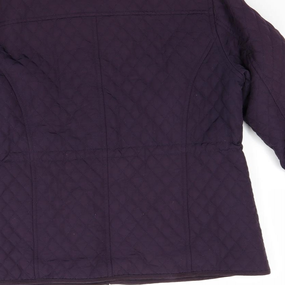CC Womens Purple Jacket Coat Size 10
