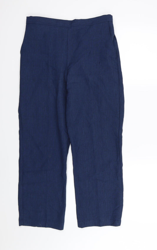 Preworn Womens Blue Trousers Size 32 in L25 in