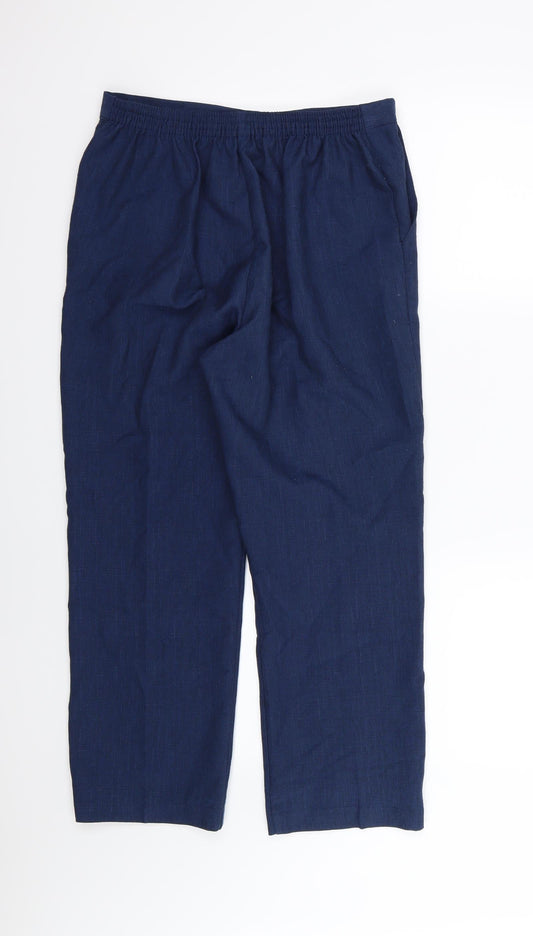 Preworn Womens Blue Trousers Size 32 in L25 in