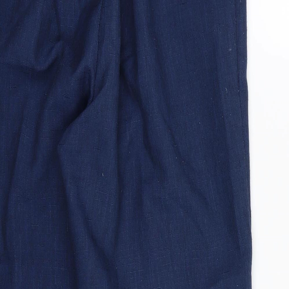 Preworn Womens Blue Trousers Size 32 in L25 in