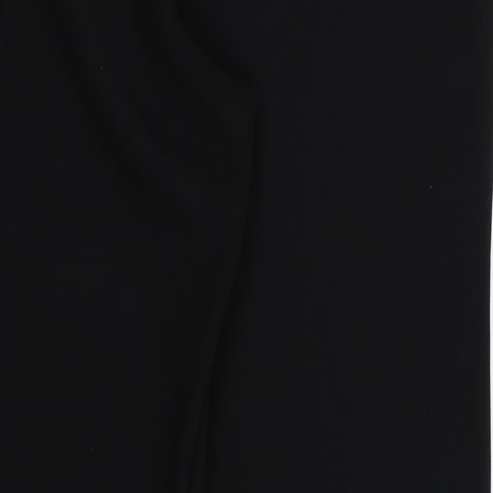 DASH Womens Black Rayon Trousers Size 10 L29 in