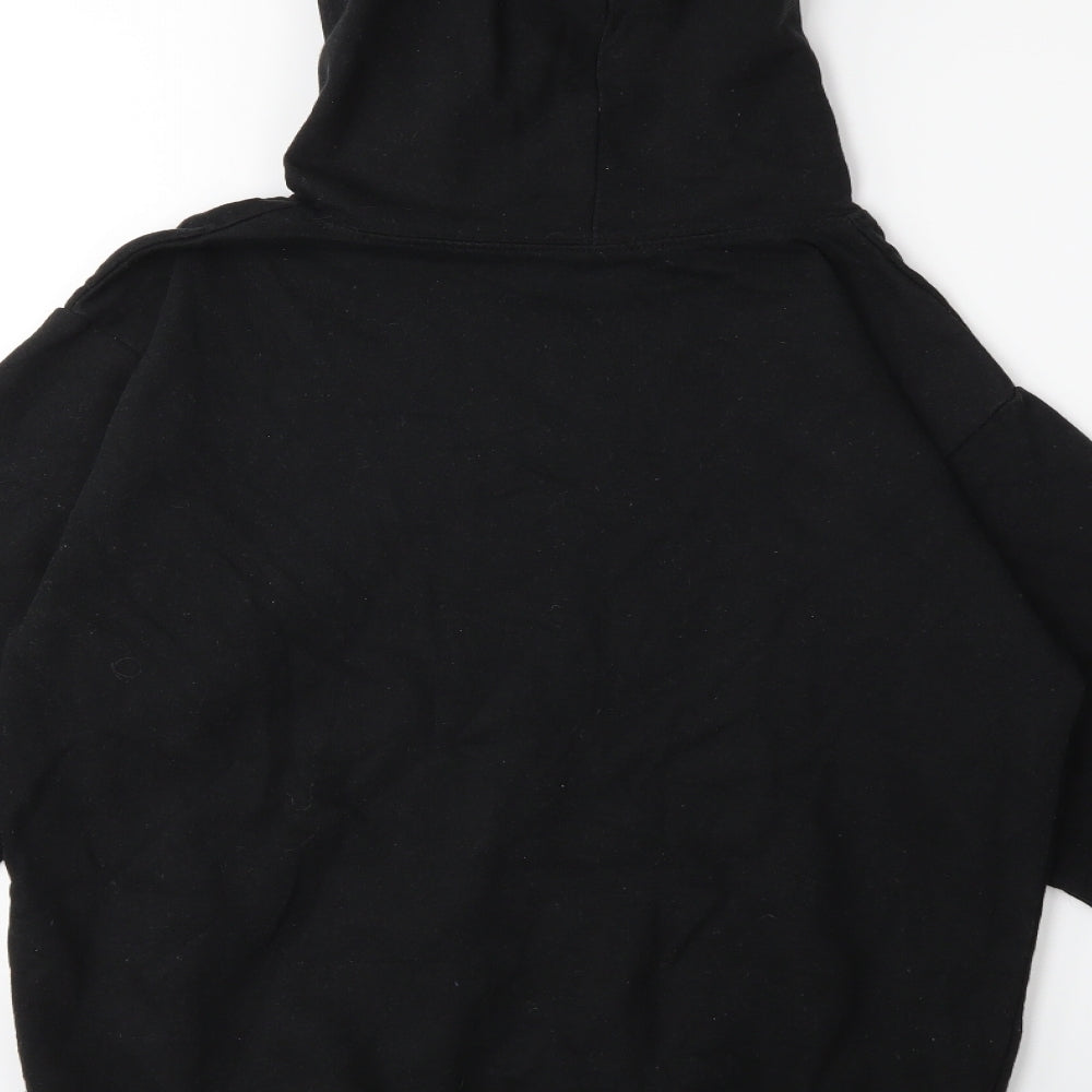 YAA Womens Black Pullover Hoodie Size S