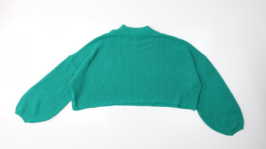 In the Style Womens Green Knit Pullover Jumper Size 8
