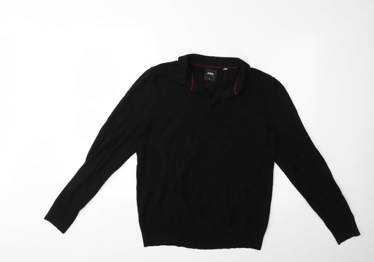 Burton Mens Black Knit Pullover Jumper Size M