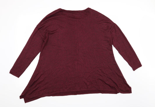 Papaya Womens Red Pullover Jumper Size 18